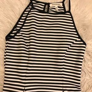 MONTEAU STRIPED DRESS XS NWOT